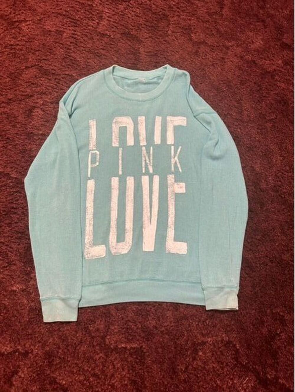 Victoria's Secret Pink Teal pullover